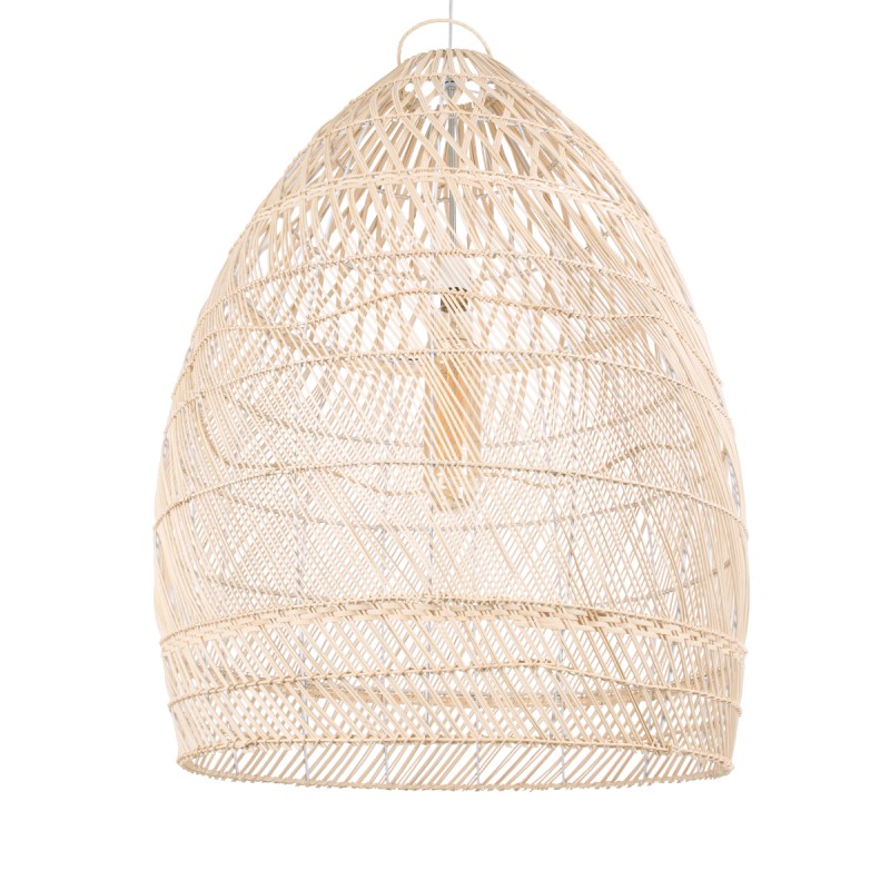 GLOBOSTAR® MALIBU 01811 Boho Κρεμαστό Φωτιστικό Οροφής με Ντουί 1 x E27 AC 220-240V IP20 - Μπεζ - Μ76 x Π76 x Υ100cm