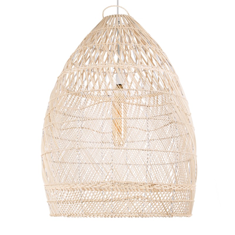 GLOBOSTAR® MALIBU 01811 Boho Κρεμαστό Φωτιστικό Οροφής με Ντουί 1 x E27 AC 220-240V IP20 - Μπεζ - Μ76 x Π76 x Υ100cm