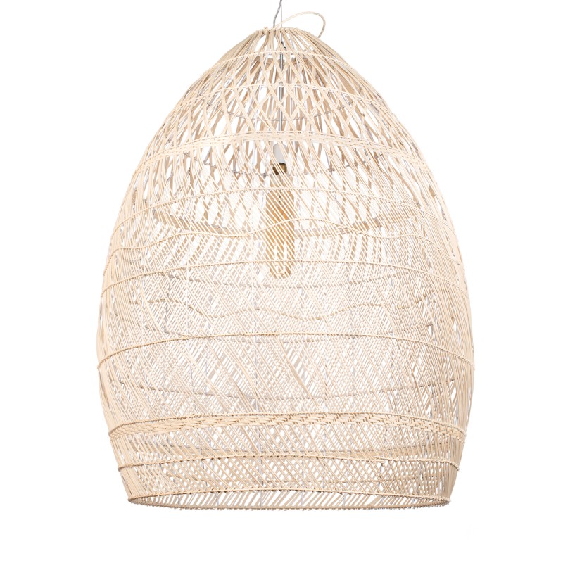 GLOBOSTAR® MALIBU 01812 Boho Κρεμαστό Φωτιστικό Οροφής με Ντουί 1 x E27 AC 220-240V IP20 - Μπεζ - Μ95 x Π95 x Υ125cm