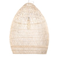 GLOBOSTAR® MALIBU 01812 Boho Κρεμαστό Φωτιστικό Οροφής με Ντουί 1 x E27 AC 220-240V IP20 - Μπεζ - Μ95 x Π95 x Υ125cm