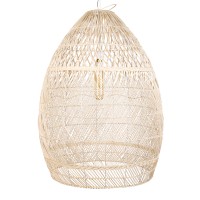 GLOBOSTAR® MALIBU 01812 Boho Κρεμαστό Φωτιστικό Οροφής με Ντουί 1 x E27 AC 220-240V IP20 - Μπεζ - Μ95 x Π95 x Υ125cm