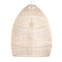 GLOBOSTAR® MALIBU 01813 Boho Κρεμαστό Φωτιστικό Οροφής με Ντουί 1 x E27 AC 220-240V IP20 - Μπεζ - Μ120 x Π120 x Υ156cm