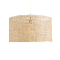 GLOBOSTAR® YOTTO 01822 Boho Κρεμαστό Φωτιστικό Οροφής με Ντουί 1 x E27 AC 220-240V IP20 - Μπεζ - Μ55 x Π55 x Y30cm