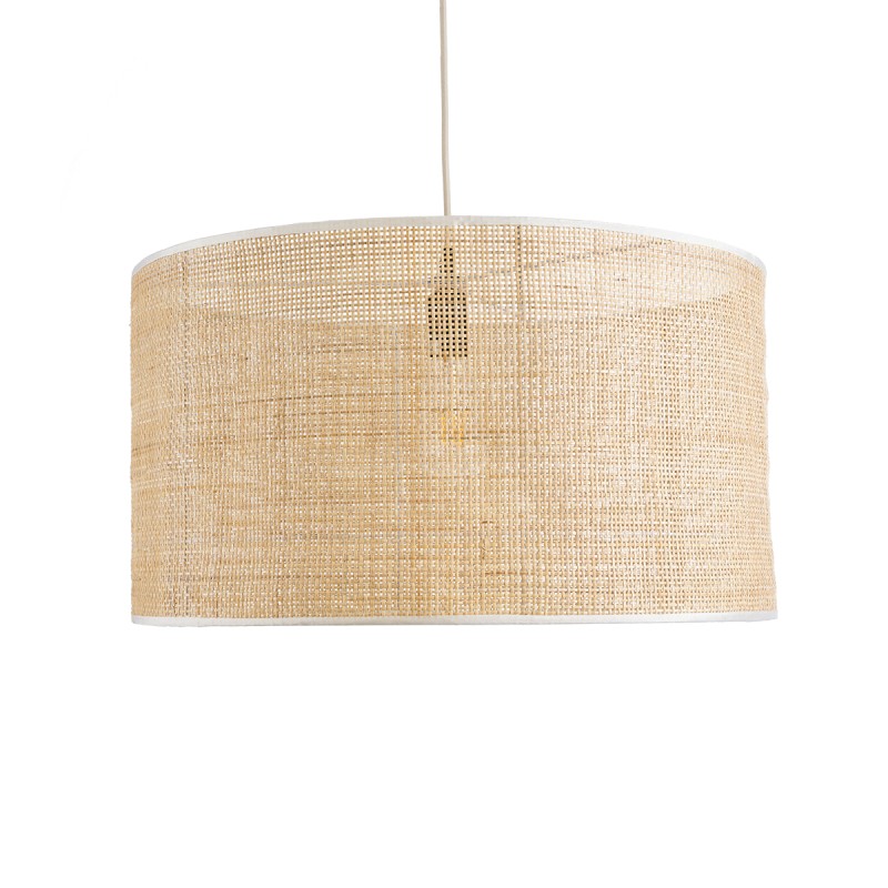 GLOBOSTAR® YOTTO 01822 Boho Κρεμαστό Φωτιστικό Οροφής με Ντουί 1 x E27 AC 220-240V IP20 - Μπεζ - Μ55 x Π55 x Y30cm