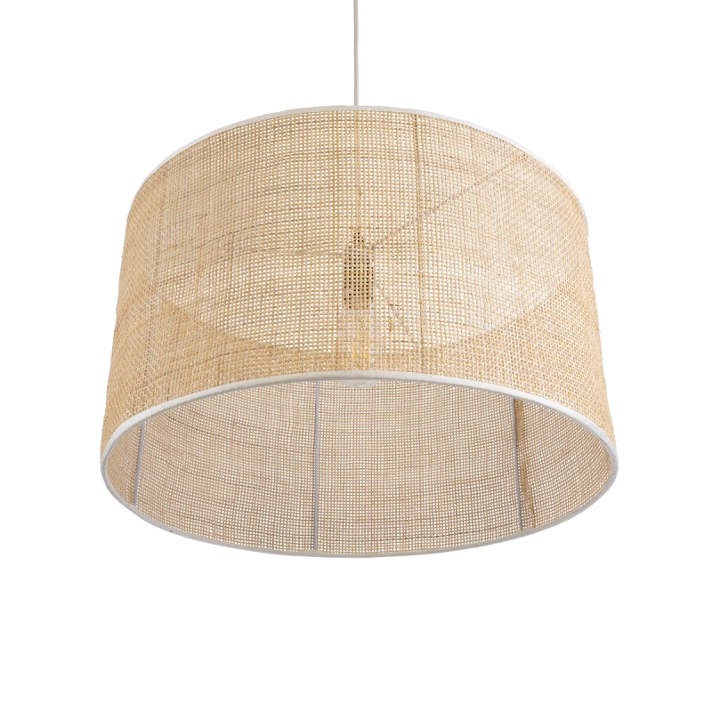 GLOBOSTAR® YOTTO 01822 Boho Κρεμαστό Φωτιστικό Οροφής με Ντουί 1 x E27 AC 220-240V IP20 - Μπεζ - Μ55 x Π55 x Y30cm