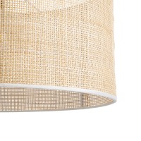 GLOBOSTAR® YOTTO 01822 Boho Κρεμαστό Φωτιστικό Οροφής με Ντουί 1 x E27 AC 220-240V IP20 - Μπεζ - Μ55 x Π55 x Y30cm