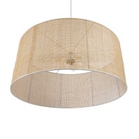 GLOBOSTAR® YOTTO 01823 Boho Κρεμαστό Φωτιστικό Οροφής με Ντουί 3 x E27 AC 220-240V IP20 - Μπεζ - Μ90 x Π90 x Υ40cm