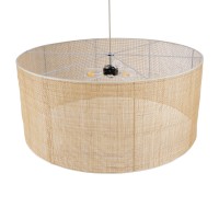GLOBOSTAR® YOTTO 01823 Boho Κρεμαστό Φωτιστικό Οροφής με Ντουί 3 x E27 AC 220-240V IP20 - Μπεζ - Μ90 x Π90 x Υ40cm
