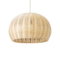 GLOBOSTAR® RAITO 01824 Boho Κρεμαστό Φωτιστικό Οροφής με Ντουί 1 x E27 AC 220-240V IP20 - Μπεζ - Μ40 x Π40 x Υ25cm