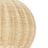 GLOBOSTAR® RAITO 01824 Boho Κρεμαστό Φωτιστικό Οροφής με Ντουί 1 x E27 AC 220-240V IP20 - Μπεζ - Μ40 x Π40 x Υ25cm
