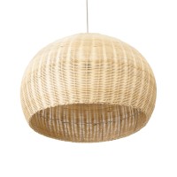 GLOBOSTAR® RAITO 01825 Boho Κρεμαστό Φωτιστικό Οροφής με Ντουί 1 x E27 AC 220-240V IP20 - Μπεζ - Μ60 x Π60 x Υ40cm