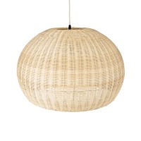 GLOBOSTAR® RAITO 01825 Boho Κρεμαστό Φωτιστικό Οροφής με Ντουί 1 x E27 AC 220-240V IP20 - Μπεζ - Μ60 x Π60 x Υ40cm