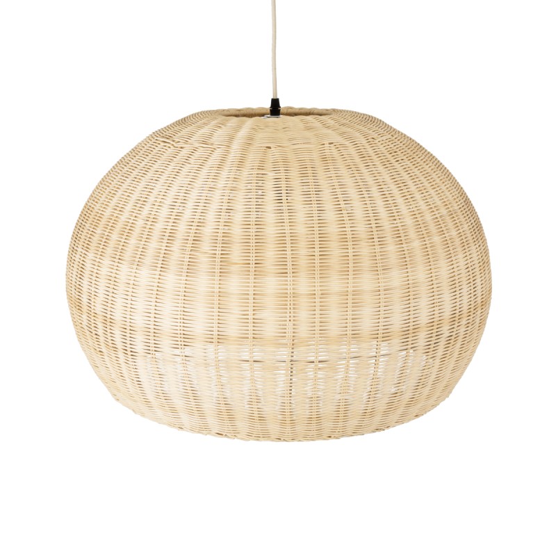 GLOBOSTAR® RAITO 01825 Boho Κρεμαστό Φωτιστικό Οροφής με Ντουί 1 x E27 AC 220-240V IP20 - Μπεζ - Μ60 x Π60 x Υ40cm