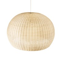 GLOBOSTAR® RAITO 01826 Boho Κρεμαστό Φωτιστικό Οροφής με Ντουί 1 x E27 AC 220-240V IP20 - Μπεζ - Μ100 x Π100 x Υ63cm