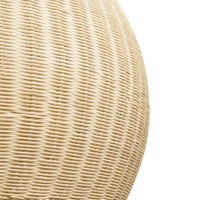 GLOBOSTAR® RAITO 01826 Boho Κρεμαστό Φωτιστικό Οροφής με Ντουί 1 x E27 AC 220-240V IP20 - Μπεζ - Μ100 x Π100 x Υ63cm