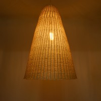 GLOBOSTAR® MAHANA 01827 Boho Κρεμαστό Φωτιστικό Οροφής με Ντουί 1 x E27 AC 220-240V IP20 - Μπεζ - Μ80 x Π80 x Υ130cm