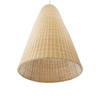 GLOBOSTAR® MAHANA 01827 Boho Κρεμαστό Φωτιστικό Οροφής με Ντουί 1 x E27 AC 220-240V IP20 - Μπεζ - Μ80 x Π80 x Υ130cm
