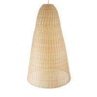 GLOBOSTAR® MAHANA 01827 Boho Κρεμαστό Φωτιστικό Οροφής με Ντουί 1 x E27 AC 220-240V IP20 - Μπεζ - Μ80 x Π80 x Υ130cm