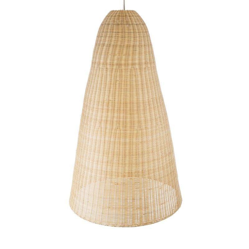 GLOBOSTAR® MAHANA 01827 Boho Κρεμαστό Φωτιστικό Οροφής με Ντουί 1 x E27 AC 220-240V IP20 - Μπεζ - Μ80 x Π80 x Υ130cm