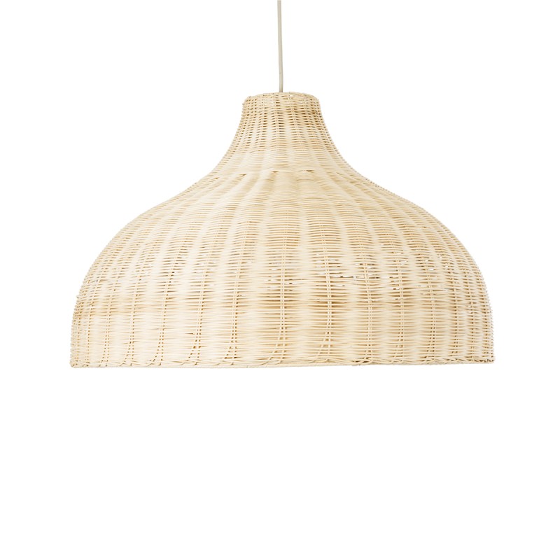 GLOBOSTAR® AFURU 01828 Boho Κρεμαστό Φωτιστικό Οροφής με Ντουί 1 x E27 AC 220-240V IP20 - Μπεζ - Μ60 x Π60 x Υ40cm