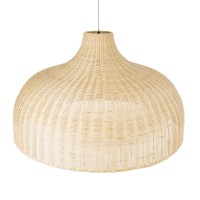 GLOBOSTAR® AFURU 01829 Boho Κρεμαστό Φωτιστικό Οροφής με Ντουί 1 x E27 AC 220-240V IP20 - Μπεζ - Μ100 x Π100 x Υ60cm
