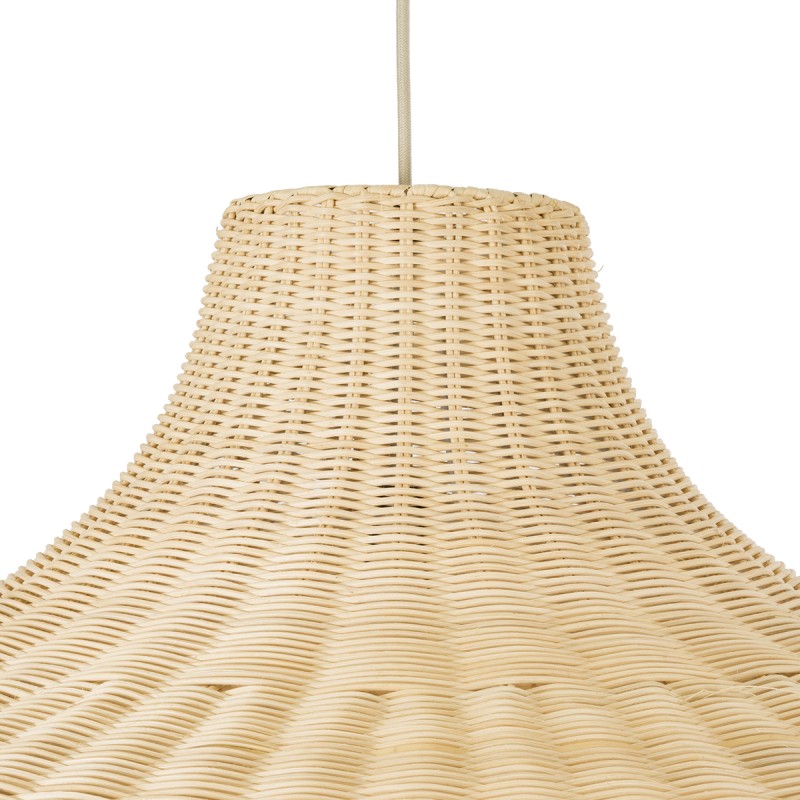 GLOBOSTAR® AFURU 01829 Boho Κρεμαστό Φωτιστικό Οροφής με Ντουί 1 x E27 AC 220-240V IP20 - Μπεζ - Μ100 x Π100 x Υ60cm