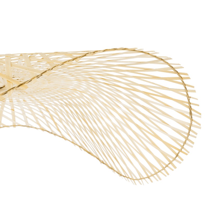 GLOBOSTAR® MELEMELE 01841 Boho Κρεμαστό Φωτιστικό Οροφής με Ντουί 1 x E27 AC 220-240V IP20 - Μπεζ - Μ75 x Π75 x Υ10cm