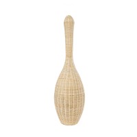 GLOBOSTAR® PARADIS 01843 Boho Επιδαπέδιο Φωτιστικό με Ντουί 1 x E27 AC 220-240V IP20 - Μπεζ - Μ30 x Π30 x Υ100cm