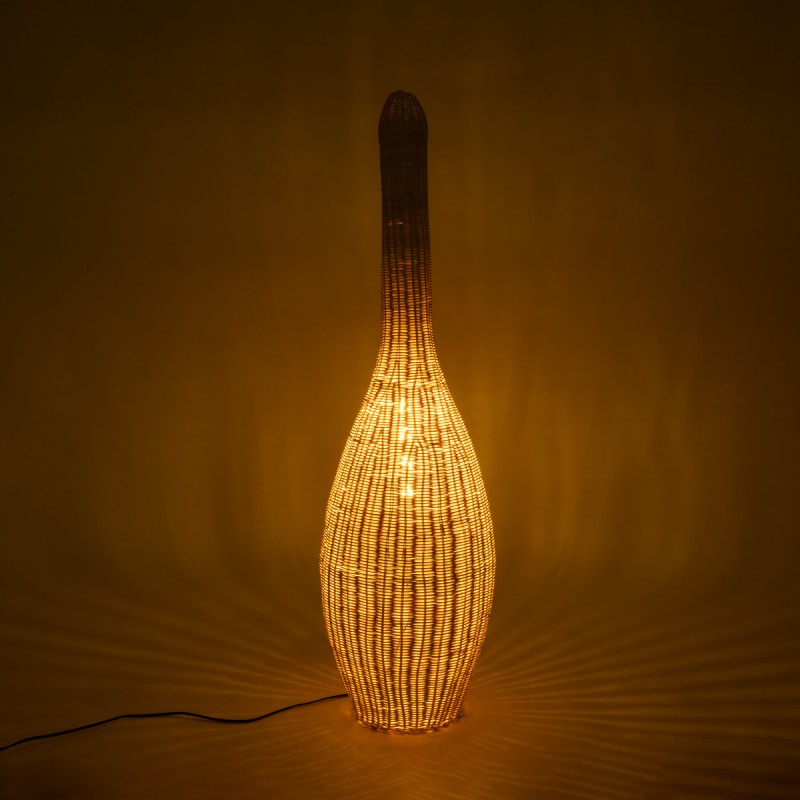GLOBOSTAR® PARADIS 01844 Boho Επιδαπέδιο Φωτιστικό με Ντουί 1 x E27 AC 220-240V IP20 - Μπεζ - Μ35 x Π35 x Υ120cm