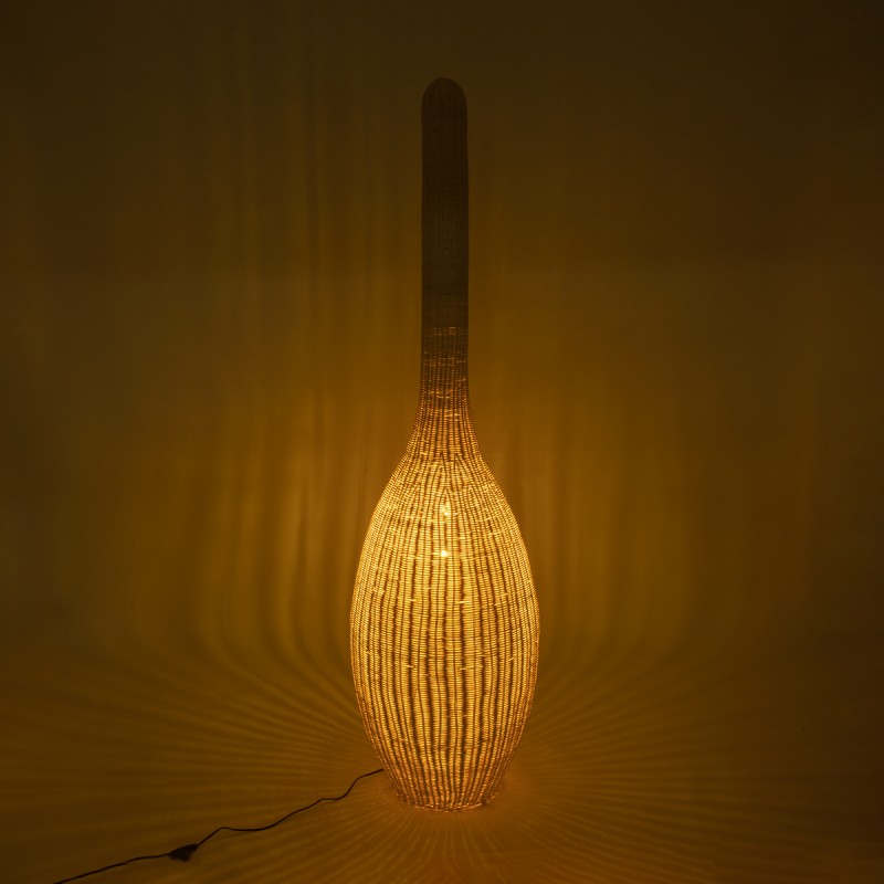 GLOBOSTAR® PARADIS 01846 Boho Επιδαπέδιο Φωτιστικό με Ντουί 1 x E27 AC 220-240V IP20 - Μπεζ - Μ50 x Π50 x Υ180cm