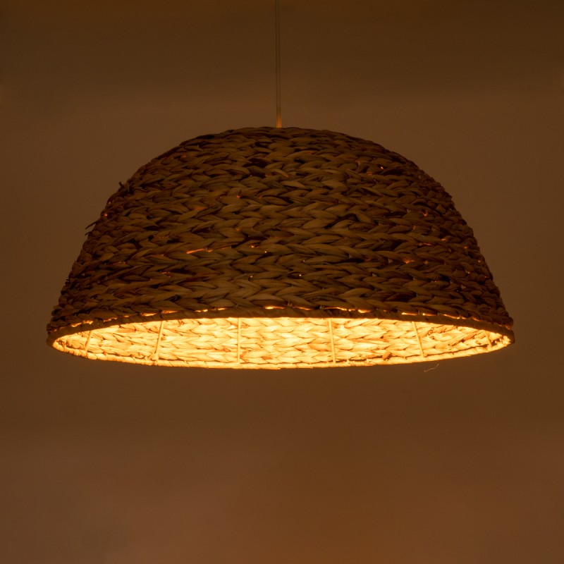 GLOBOSTAR® MANGATA 01847 Boho Κρεμαστό Φωτιστικό Οροφής με Ντουί 1 x E27 AC 220-240V IP20 - Μπεζ - Μ60 x Π60 x Υ28cm