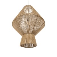 GLOBOSTAR® CAYMAN 01854 Boho Κρεμαστό Φωτιστικό Οροφής με Ντουί 1 x E27 AC 220-240V IP20 - Μπεζ - Μ60 x Π60 x Υ86cm