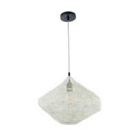GLOBOSTAR® KENTUCKY 01862 Vintage Κρεμαστό Φωτιστικό Οροφής με Ντουί 1 x E27 AC 220-240V IP20 - Μπεζ - Μ40 x Π40 x Υ30cm