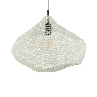 GLOBOSTAR® KENTUCKY 01862 Vintage Κρεμαστό Φωτιστικό Οροφής με Ντουί 1 x E27 AC 220-240V IP20 - Μπεζ - Μ40 x Π40 x Υ30cm