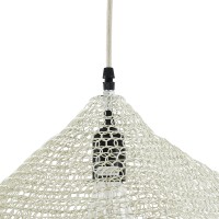 GLOBOSTAR® KENTUCKY 01862 Vintage Κρεμαστό Φωτιστικό Οροφής με Ντουί 1 x E27 AC 220-240V IP20 - Μπεζ - Μ40 x Π40 x Υ30cm