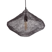GLOBOSTAR® KENTUCKY 01863 Vintage Κρεμαστό Φωτιστικό Οροφής με Ντουί 1 x E27 AC 220-240V IP20 - Καφέ - Μ40 x Π40 x Υ30cm