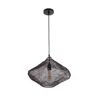 GLOBOSTAR® KENTUCKY 01863 Vintage Κρεμαστό Φωτιστικό Οροφής με Ντουί 1 x E27 AC 220-240V IP20 - Καφέ - Μ40 x Π40 x Υ30cm