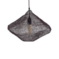 GLOBOSTAR® KENTUCKY 01863 Vintage Κρεμαστό Φωτιστικό Οροφής με Ντουί 1 x E27 AC 220-240V IP20 - Καφέ - Μ40 x Π40 x Υ30cm