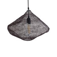 GLOBOSTAR® KENTUCKY 01863 Vintage Κρεμαστό Φωτιστικό Οροφής με Ντουί 1 x E27 AC 220-240V IP20 - Καφέ - Μ40 x Π40 x Υ30cm