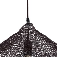 GLOBOSTAR® KENTUCKY 01863 Vintage Κρεμαστό Φωτιστικό Οροφής με Ντουί 1 x E27 AC 220-240V IP20 - Καφέ - Μ40 x Π40 x Υ30cm