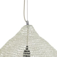 GLOBOSTAR® KENTUCKY 01865 Vintage Κρεμαστό Φωτιστικό Οροφής με Ντουί 1 x E27 AC 220-240V IP20 - Μπεζ - Μ60 x Π60 x Υ50cm