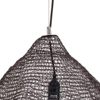 GLOBOSTAR® KENTUCKY 01867 Vintage Κρεμαστό Φωτιστικό Οροφής με Ντουί 1 x E27 AC 220-240V IP20 - Καφέ - Μ60 x Π60 x Υ50cm