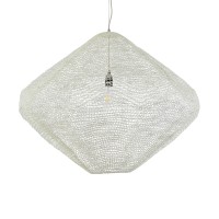 GLOBOSTAR® KENTUCKY 01868 Vintage Κρεμαστό Φωτιστικό Οροφής με Ντουί 1 x E27 AC 220-240V IP20 - Μπεζ - Μ90 x Π90 x Υ70cm