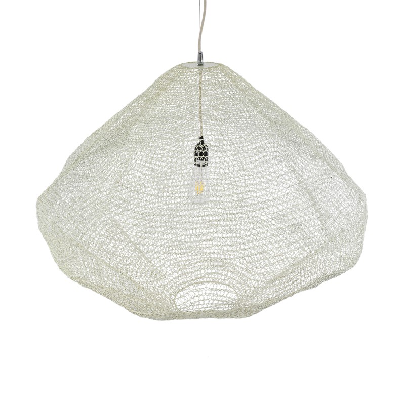 GLOBOSTAR® KENTUCKY 01868 Vintage Κρεμαστό Φωτιστικό Οροφής με Ντουί 1 x E27 AC 220-240V IP20 - Μπεζ - Μ90 x Π90 x Υ70cm