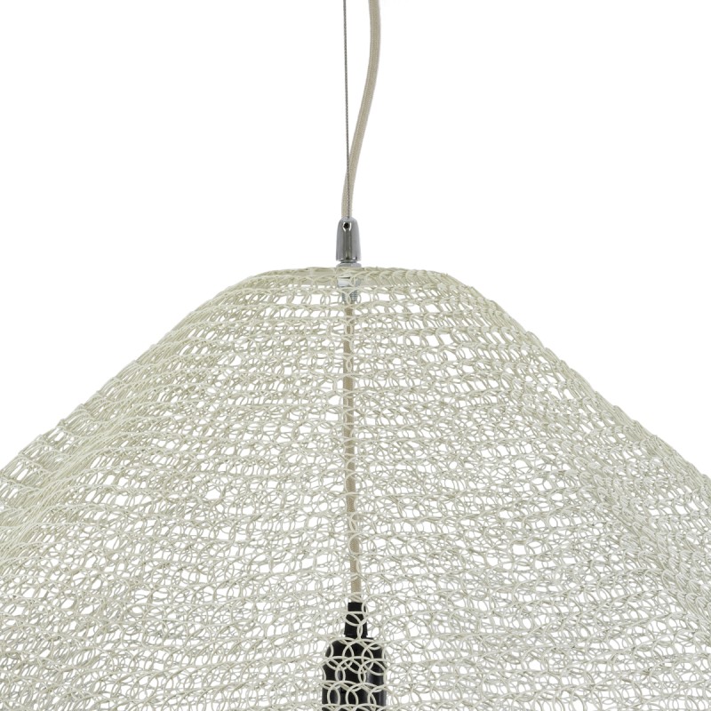 GLOBOSTAR® KENTUCKY 01868 Vintage Κρεμαστό Φωτιστικό Οροφής με Ντουί 1 x E27 AC 220-240V IP20 - Μπεζ - Μ90 x Π90 x Υ70cm