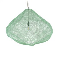 GLOBOSTAR® KENTUCKY 01870 Vintage Κρεμαστό Φωτιστικό Οροφής με Ντουί 1 x E27 AC 220-240V IP20 - Τιρκουάζ - Μ90 x Π90 x Υ70cm
