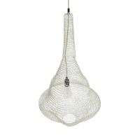 GLOBOSTAR® KENTUCKY 01874 Vintage Κρεμαστό Φωτιστικό Οροφής με Ντουί 1 x E27 AC 220-240V IP20 - Μπεζ - Μ50 x Π50 x Υ90cm