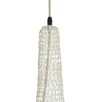 GLOBOSTAR® KENTUCKY 01874 Vintage Κρεμαστό Φωτιστικό Οροφής με Ντουί 1 x E27 AC 220-240V IP20 - Μπεζ - Μ50 x Π50 x Υ90cm