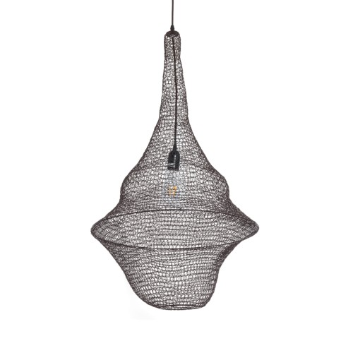 GLOBOSTAR® KENTUCKY 01875 Vintage Κρεμαστό Φωτιστικό Οροφής με Ντουί 1 x E27 AC 220-240V IP20 - Καφέ - Μ50 x Π50 x Υ90cm