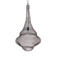 GLOBOSTAR® KENTUCKY 01875 Vintage Κρεμαστό Φωτιστικό Οροφής με Ντουί 1 x E27 AC 220-240V IP20 - Καφέ - Μ50 x Π50 x Υ90cm
